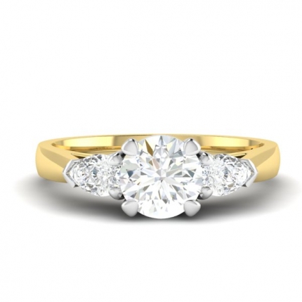AH_Russell Round Brilliant Diamond Ring in 18kt Yellow Gold AU